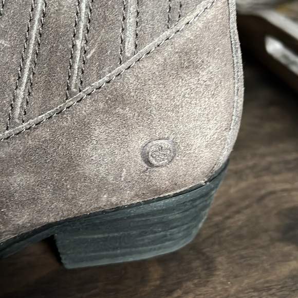 Born all leather gray ankle boot - Picture 3 of 7